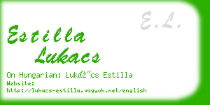 estilla lukacs business card
